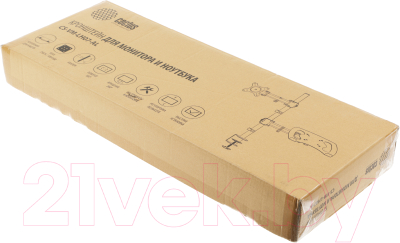 Изображение товара Кронштейн для монитора и ноутбука Cactus CS-VM-LH07-AL (серебристый)
