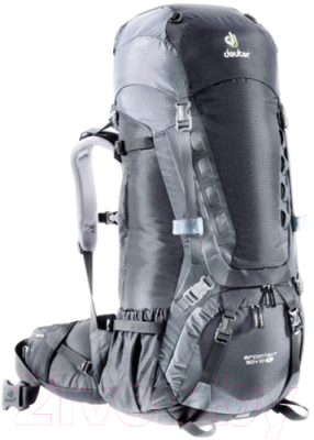 Рюкзак туристический Deuter Aircontact 50 + 10 SL / 33432-7490 (Black/Titan)