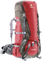 Рюкзак туристический Deuter Aircontact 60 + 10 SL / 33452-5444 (Cranberry/Stone) - 