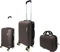 Набор чемоданов Swed house Safari Vaska MR3-778 (3шт, коричневый) - 