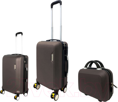Набор чемоданов Swed house Safari Vaska MR3-778 (3шт, коричневый)