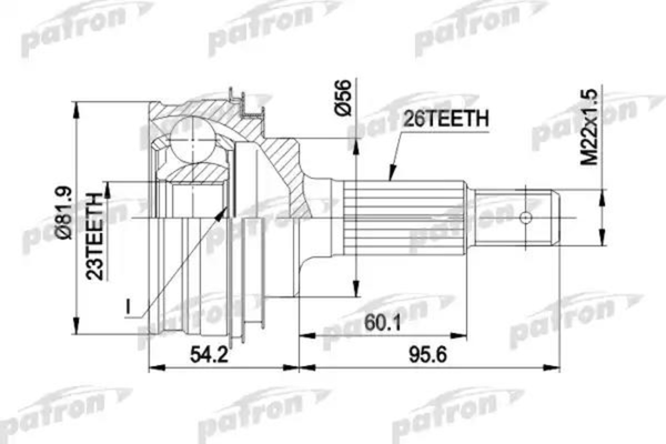 ШРУС Patron PCV1346