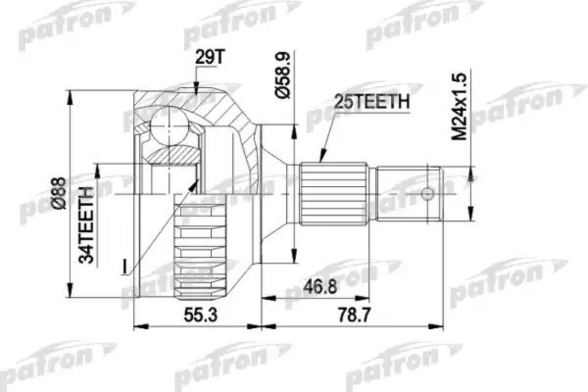 ШРУС Patron PCV1292 — фото 2