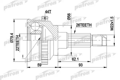 ШРУС Patron PCV1141