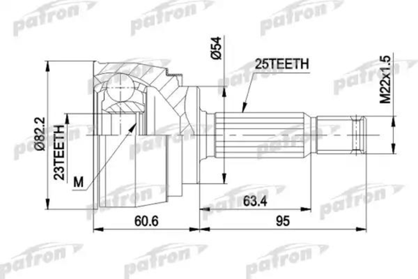 ШРУС Patron PCV1147