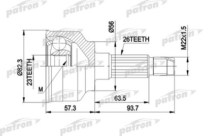 ШРУС Patron PCV1145 - 