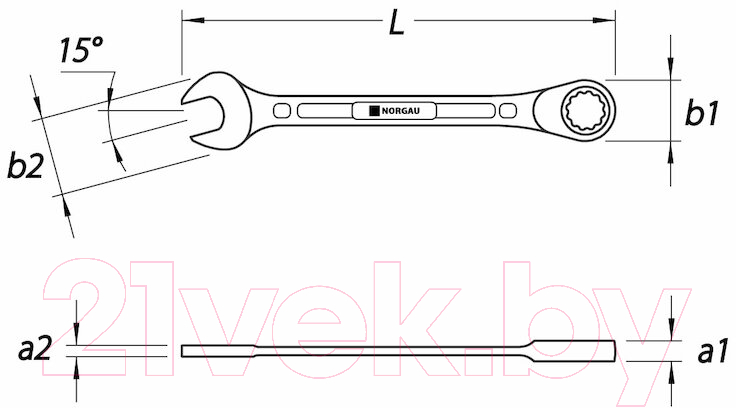 Гаечный ключ Norgau N7R- 30 / 060240030