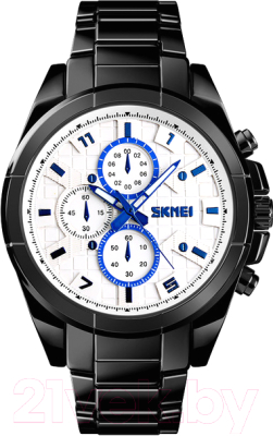 Часы наручные мужские Skmei 1378 (черный/белый)