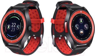 Умные часы D&A F010 (черный/красный)