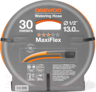 Шланг поливочный Daewoo Power MaxiFlex 1/2 " / DWH 3115 (30м)