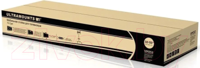 Стойка для ТВ/аппаратуры Ultramounts UM252 (черный)
