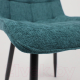 Миниатюра изображения товара Стул AksHome Caris (бирюзовый микровелюр CD2302-21/черный)