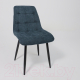 Миниатюра изображения товара Стул AksHome Caris (синий микровелюр CD2302-16/черный)