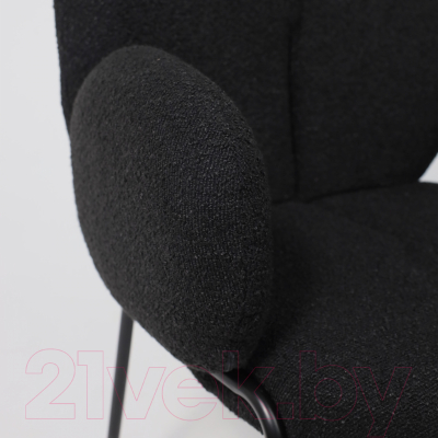 Кресло мягкое AksHome Charley (черный букле QQS15/черный)