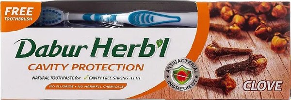 Набор для ухода за полостью рта Dabur Гвоздика + зубная щетка (150г)