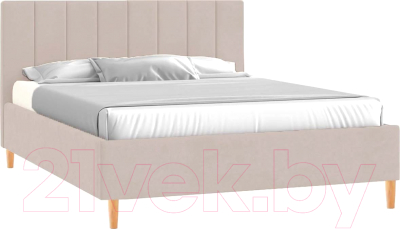 Двуспальная кровать Боринское Мебель Сицилия 160x200 ПМ Civilia (бежевый)