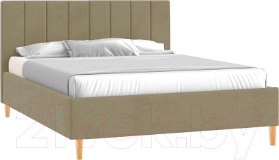 Двуспальная кровать Боринское Мебель Сицилия 160x200 ПМ Civilia (коричневый)