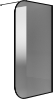 Душевая стенка Niagara NG-689-90T BLACK 90x200 (черный матовый/тонированное стекло) - 