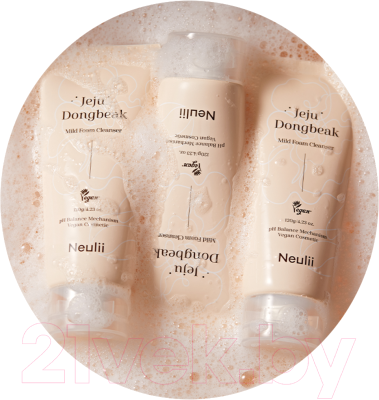 Пенка для умывания Neulii Jeju Dongbeak Mild Foam Cleanser С экстрактом камелии (120г)