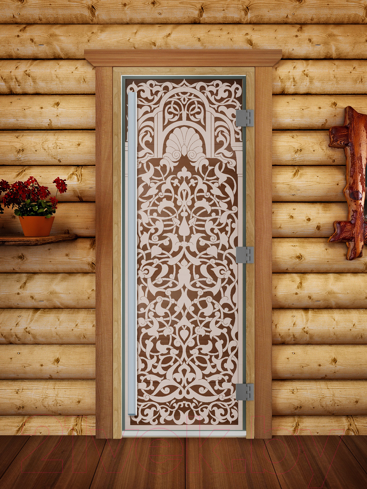 Стеклянная дверь для бани/сауны Doorwood Престиж Флоренция 70x190 / DW01959