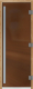 Стеклянная дверь для бани/сауны Doorwood Престиж 70x190 / DW01878 (бронза матовый) - 