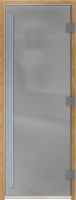Стеклянная дверь для бани/сауны Doorwood Престиж 70x190 / DW01879 (сатин)