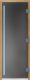Стеклянная дверь для бани/сауны Doorwood Престиж 70x190 / DW03503 (графит матовый) - 