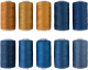 Набор швейных ниток Фирма Гамма 20s/3 Ассорти №2 (10шт) - 