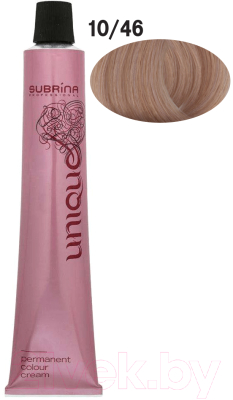 Крем-краска для волос Subrina Professional Colour Unique 10/46 (100мл, яркий блонд песочный)