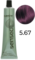 Крем-краска для волос Subrina Professional Colour Senseo 5/67 (60мл, светло-коричневый фиолетово-коричневый) - 