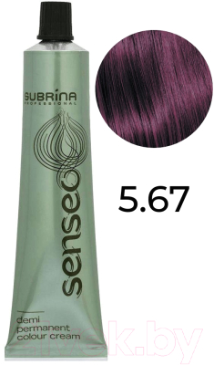 Крем-краска для волос Subrina Professional Colour Senseo 5/67 (60мл, светло-коричневый фиолетово-коричневый)