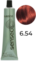 Крем-краска для волос Subrina Professional Colour Senseo 6/54 (60мл, темный блонд красно-золотистый) - 