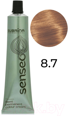 Крем-краска для волос Subrina Professional Colour Senseo 8/7 (60мл, светлый блондин коричневый)