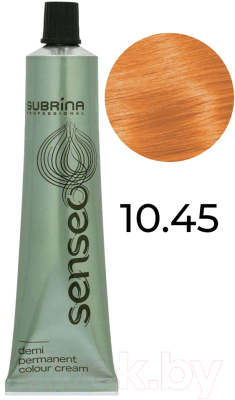 Крем-краска для волос Subrina Professional Colour Senseo 10/45 (60мл, яркий блондин золотисто-медный)