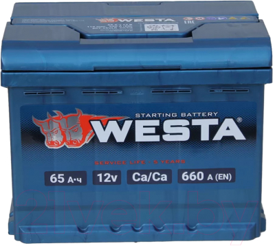 Автомобильный аккумулятор Westa 6СТ-65 VLR Euro П240015 (65 А/ч)