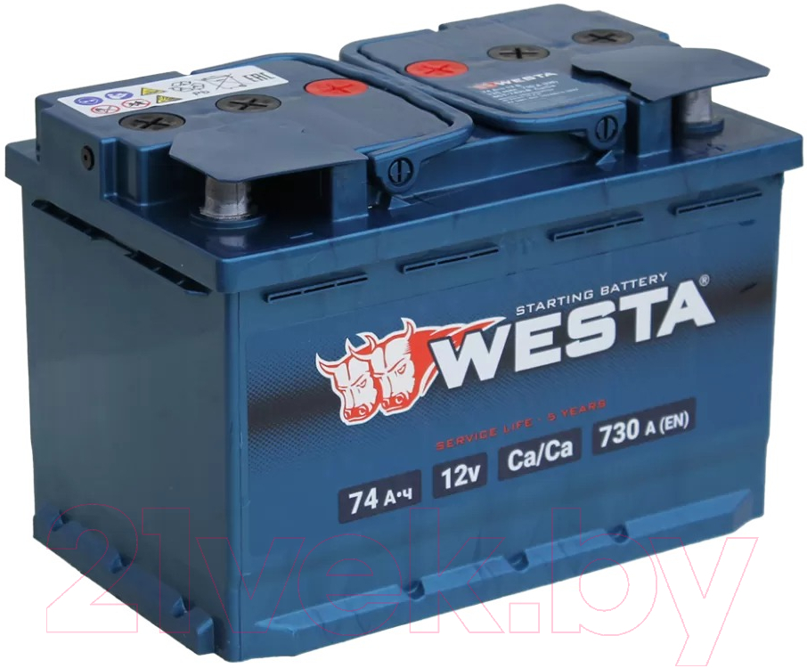 Автомобильный аккумулятор Westa 6СТ-74 VLR Euro П240021