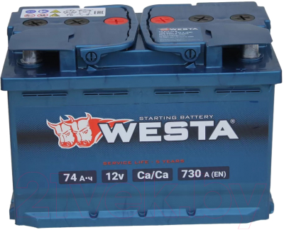 Автомобильный аккумулятор Westa 6СТ-74 VLR Euro П240021 (74 А/ч)