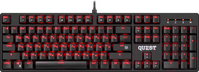 Клавиатура Defender Quest GK-596 RU / 45596 (черный)