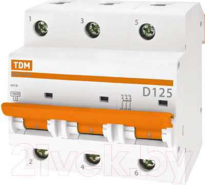 Выключатель автоматический TDM ВА 47-100 3Р 125А (D) 10кА / SQ0207-0095