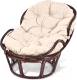 Кресло садовое Мир Ротанга Papasan Mini 23/03 (шоколад/какао) - 