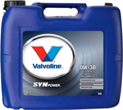 Моторное масло Valvoline SynPower FE 0W30 / 872559 (20л)