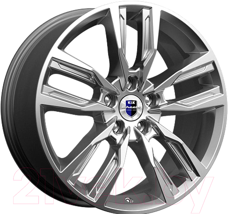 Литой диск K&K Борэй (КС901) 18x8" 5x114.3мм DIA 67.1мм ET 35мм Дарк платинум