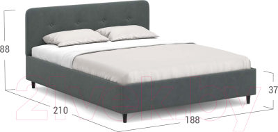 Купить Двуспальная кровать Moon Family 1253 / MF005175 в Жодино
