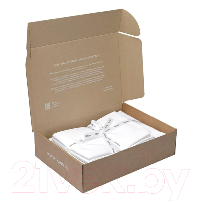 Комплект постельного белья Tkano Essential TK24-DC0015 (белый)