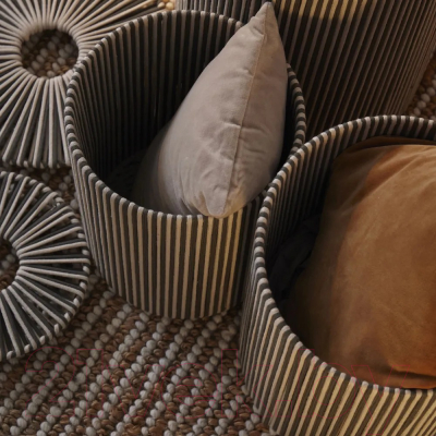 Изображение товара Корзина Tkano Ethnic Dholak Grey / TK24-ST-BA0038 (M)