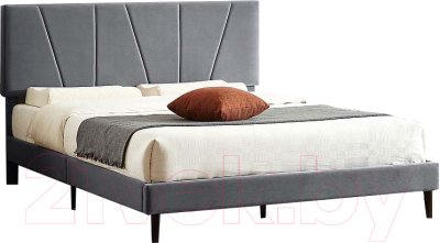 Двуспальная кровать Signal Savana Velvet 160x200 (Tap 192 серый)