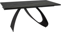 Обеденный стол Signal Diuna Ceramic 160-240x90 (Noir Desire черный/черный матовый) - 