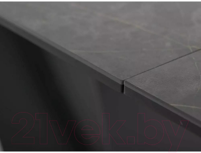 Обеденный стол Signal Diuna Ceramic 160-240x90 (Noir Desire черный/черный матовый)