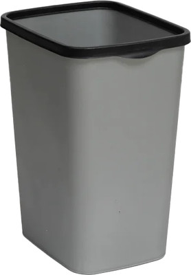 Мусорное ведро Violet Tandem / 841158 (9л, серый металлик/черный) - 