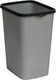 Мусорное ведро Violet Tandem / 841158 (9л, серый металлик/черный) - 